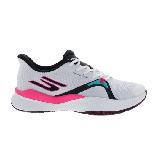 Skechers State Champ 246117-WMLT Mens White Mesh Athletic Pickleball Shoes