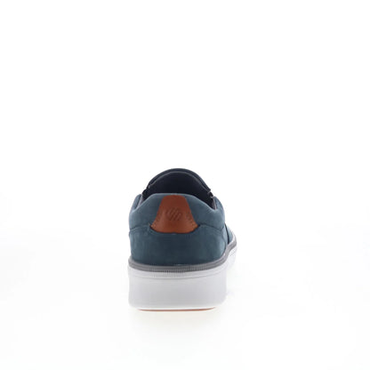 Johnston & Murphy 25-9059 Mens Blue Leather Slip On Lifestyle Sneakers Shoes