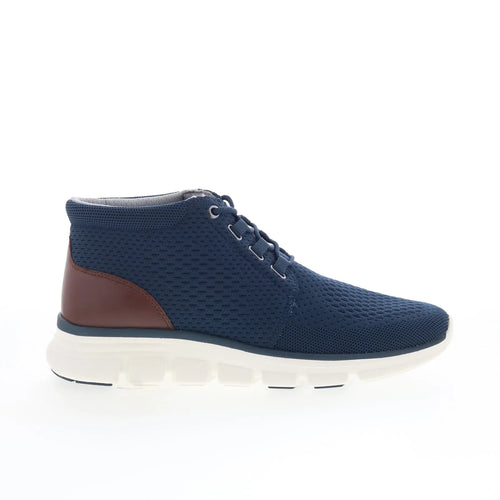 Johnston & Murphy 25-9779 Mens Blue Canvas Lace Up Lifestyle Sneakers Shoes