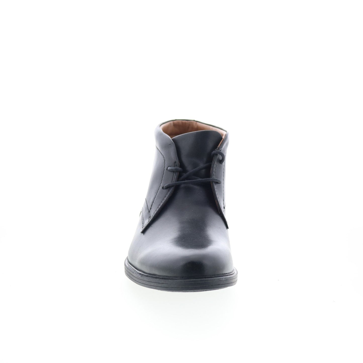 Clarks Whiddon Mid 26152914 Mens Black Wide Leather Lace Up Chukkas Boots