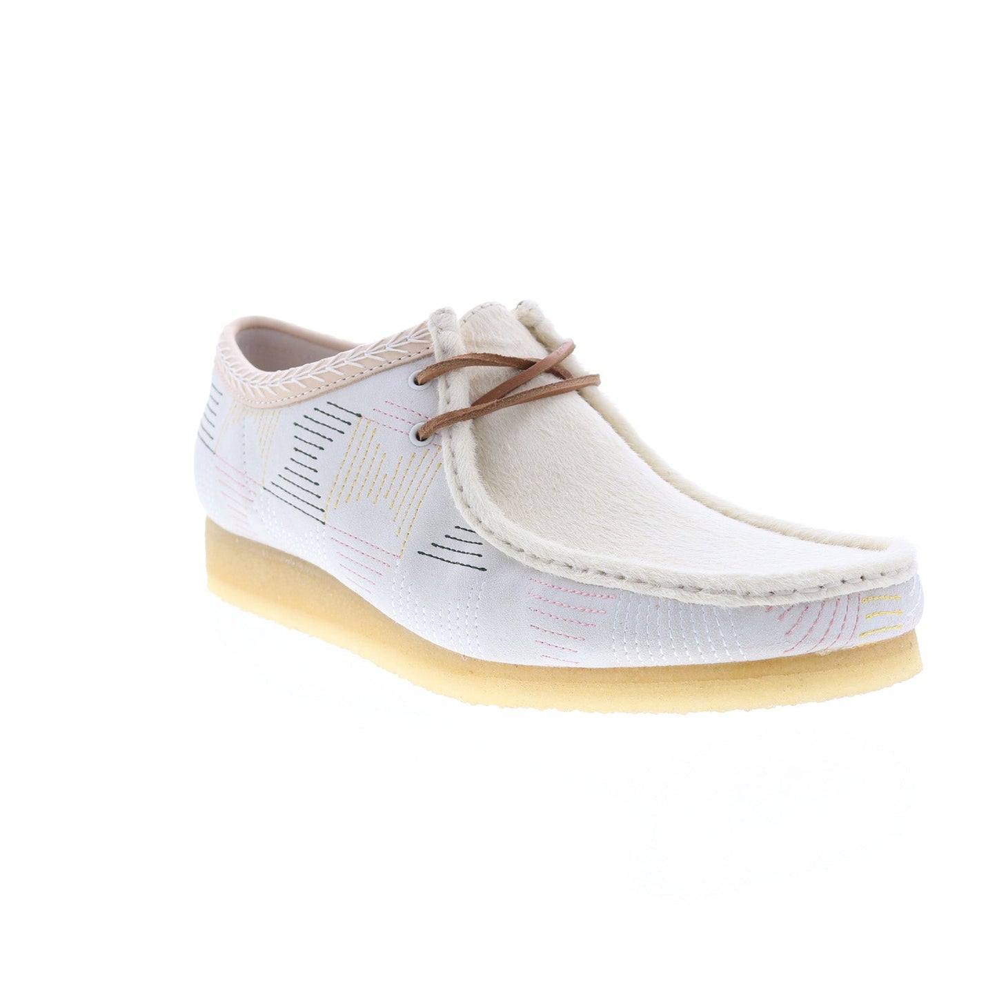 Clarks Wallabee 26165014 Mens Beige Suede Lace Up Chukkas Boots