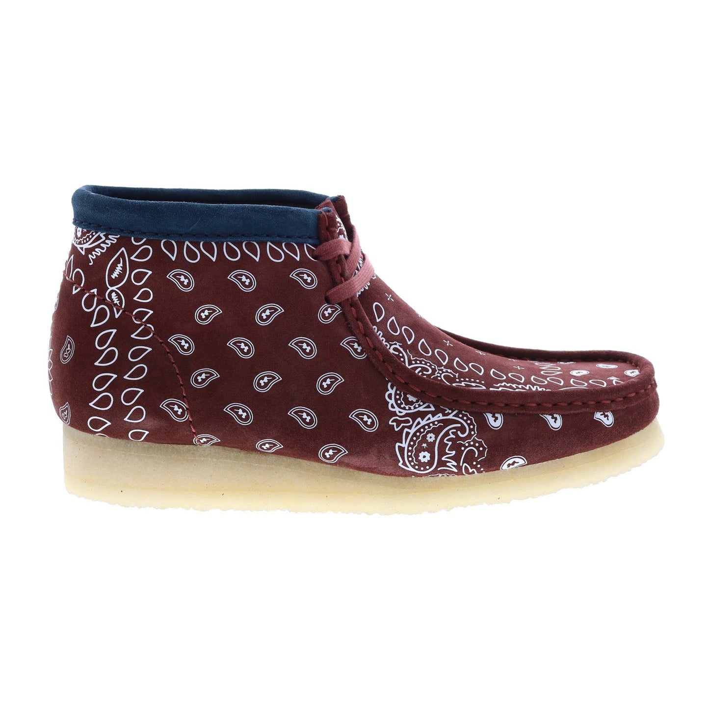 Clarks Wallabee Boot 26168826 Mens Red Suede Lace Up Chukkas Boots