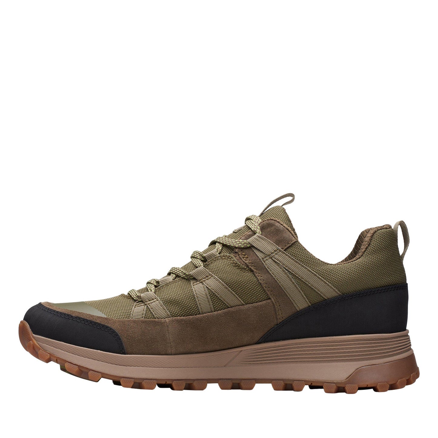 Clarks ATL Trek Run GTX 26172694 Mens Green Leather Athletic Hiking Shoes