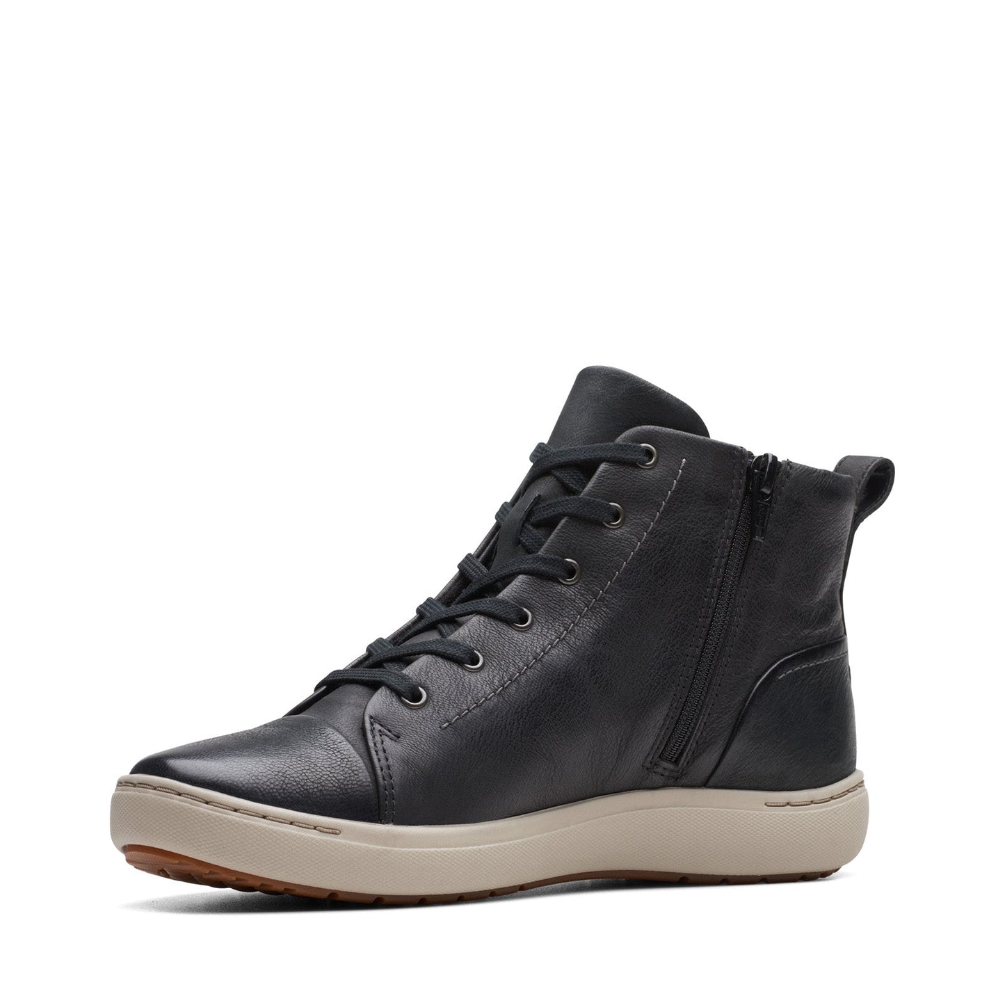Clarks Nalle Vine 26174385 Womens Black Wide Lifestyle Sneakers Shoes