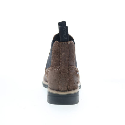 Clarks Morris Easy 26174613 Mens Wide Leather Ankle Slip On Chelsea Boots
