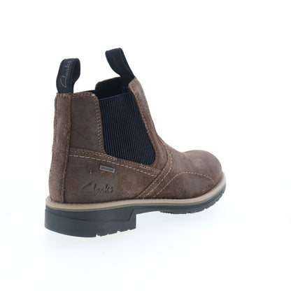 Clarks Morris Easy 26174613 Mens Wide Leather Ankle Slip On Chelsea Boots