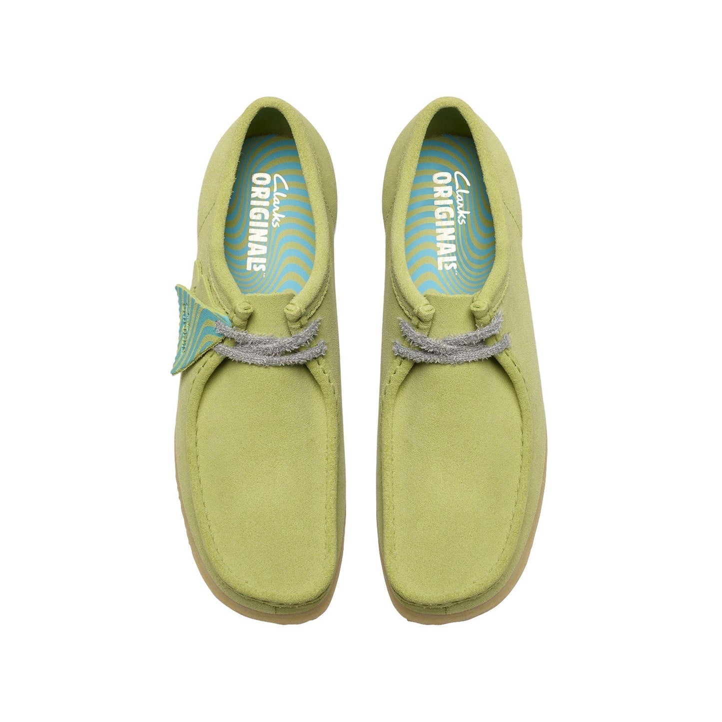 Clarks Wallabee 26175855 Mens Green Suede Oxfords & Lace Ups Casual Shoes
