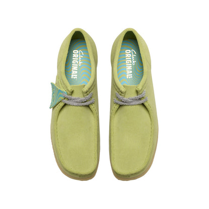 Clarks Wallabee 26175855 Mens Green Suede Oxfords & Lace Ups Casual Shoes