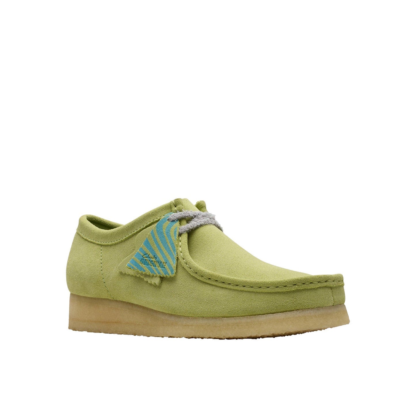 Clarks Wallabee 26175855 Mens Green Suede Oxfords & Lace Ups Casual Shoes