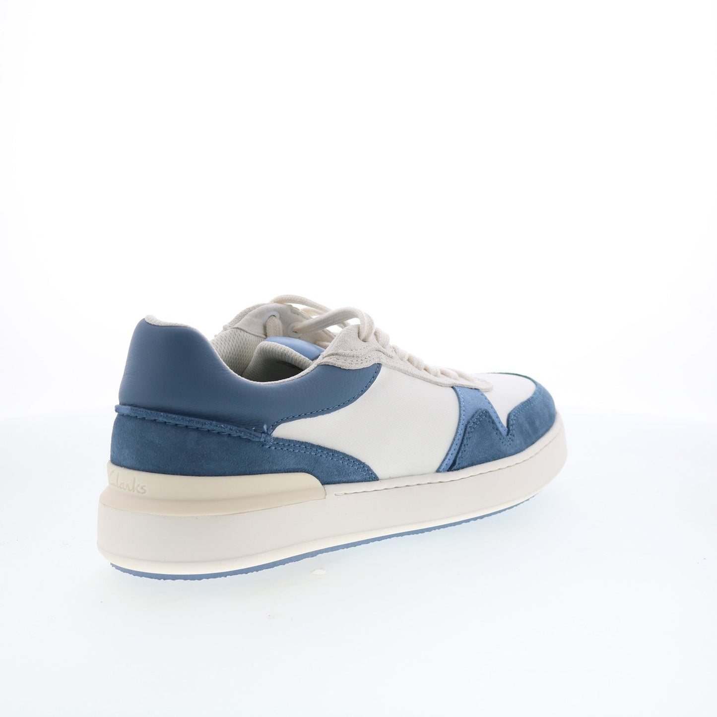 Clarks CourtLite Race 26176121 Mens Blue Leather Lifestyle Sneakers Shoes
