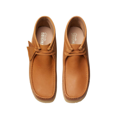 Clarks Wallabee Boot Mid 26176627 Mens Brown Leather Lace Up Chukkas Boots