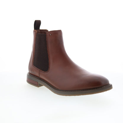Clarks Jaxen Easy 26179436 Mens Brown Leather Slip On Chelsea Boots