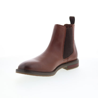 Clarks Jaxen Easy 26179436 Mens Brown Leather Slip On Chelsea Boots