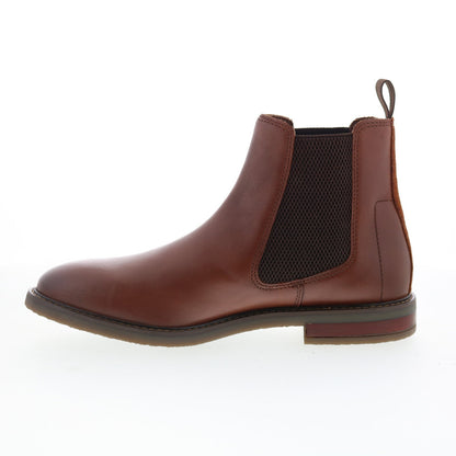 Clarks Jaxen Easy 26179436 Mens Brown Leather Slip On Chelsea Boots