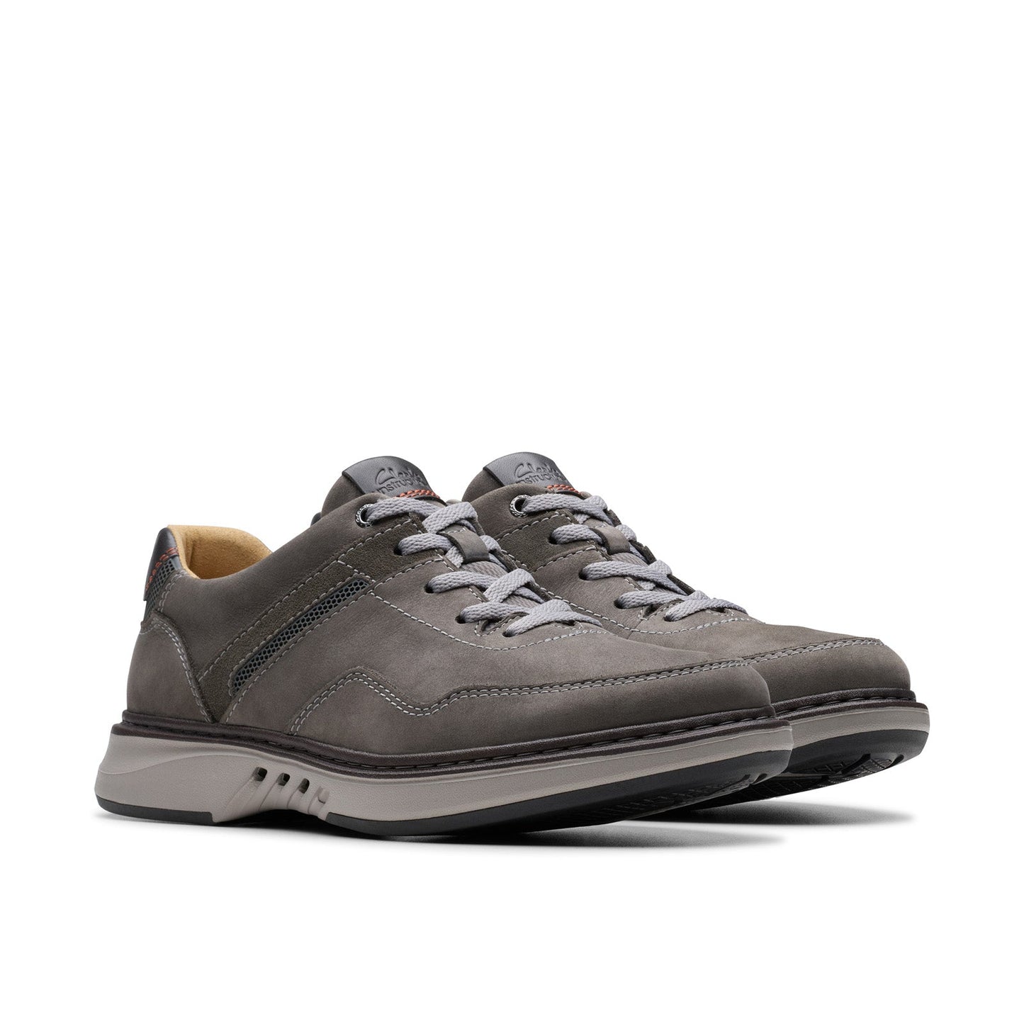 Clarks Un Briley Vibe Mens Gray Wide Oxfords & Lace Ups Casual Shoes