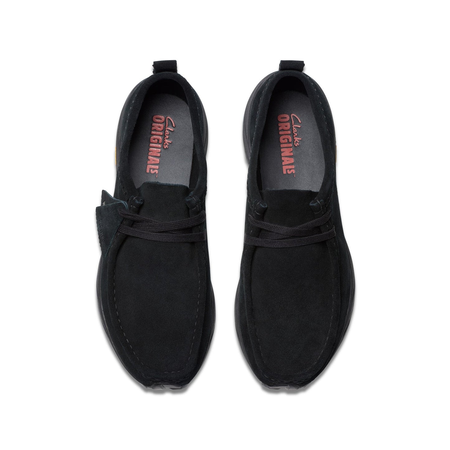Clarks Walla Eden LO 26181120 Mens Black Suede Lifestyle Sneakers Shoes