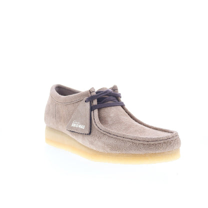Clarks Wallabee 26181140 Mens Beige Suede Oxfords & Lace Ups Casual Shoes