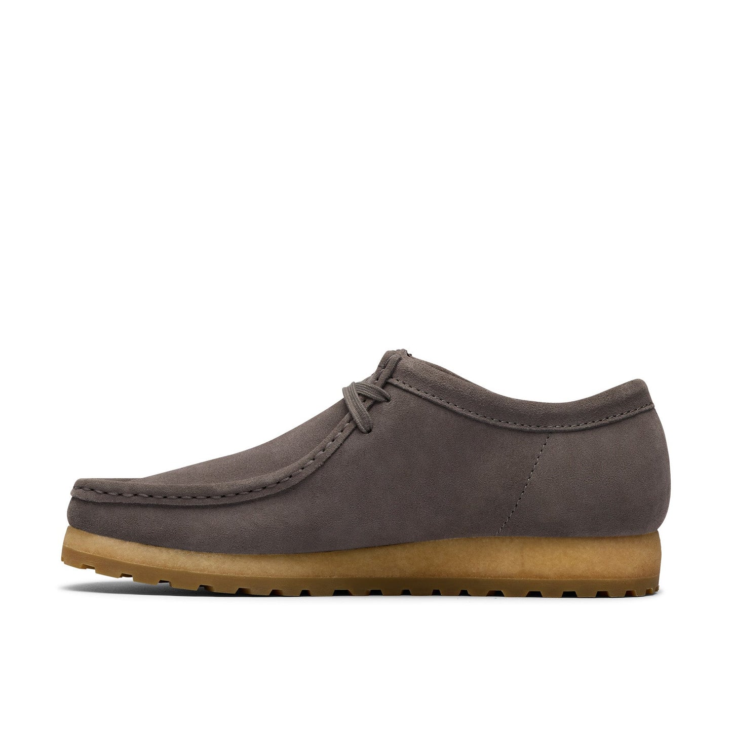 Clarks Wallabee RB 26183095 Mens Gray Oxfords & Lace Ups Casual Shoes
