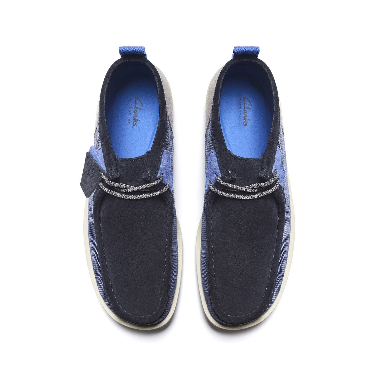 Clarks Wallabee FTR 2 Boot 26183459 Mens Blue Suede Lace Up Chukkas Boots