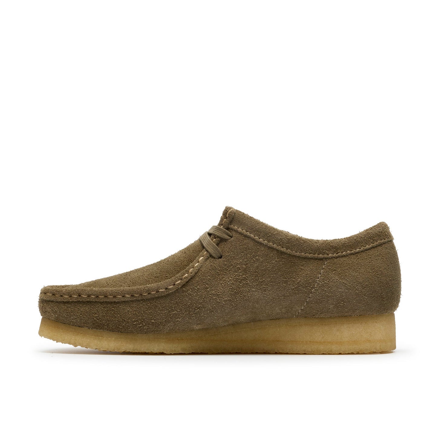 Clarks Wallabee 26185564 Mens Gray Suede Oxfords & Lace Ups Casual Shoes