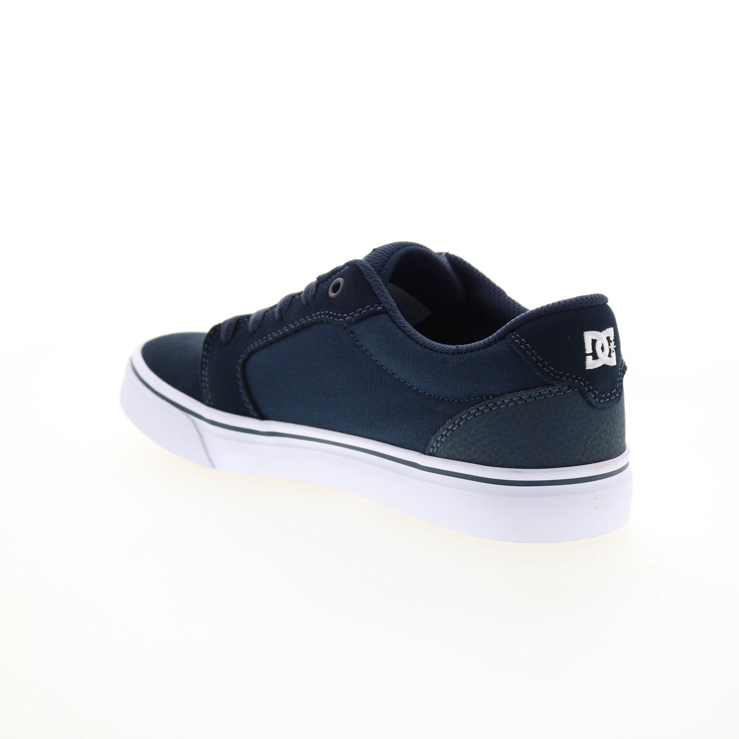 DC Anvil 303190-DNW Mens Blue Suede Lace Up Skate Inspired Sneakers Shoes
