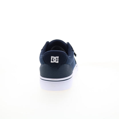 DC Anvil 303190-DNW Mens Blue Suede Lace Up Skate Inspired Sneakers Shoes