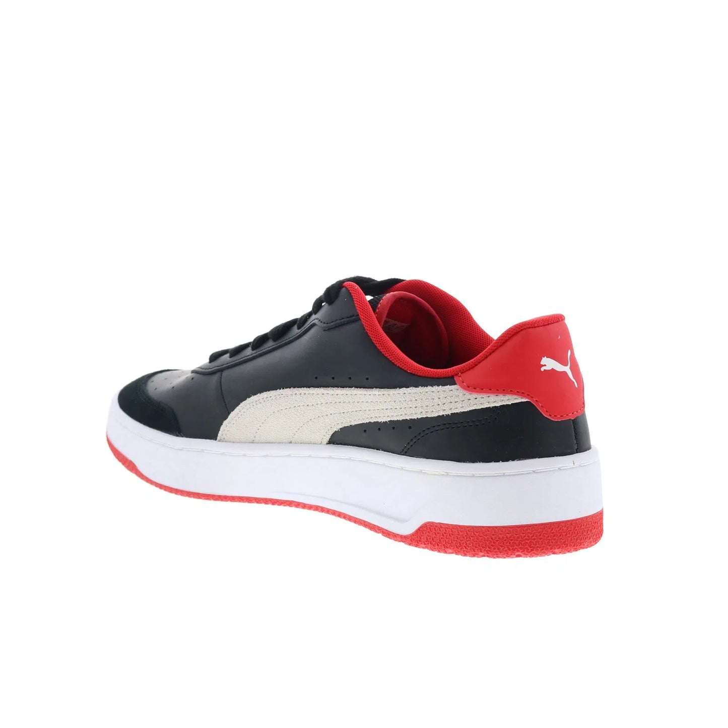 Puma Scuderia Ferrari CA Match Mens Black Leather Motorsport Sneakers Shoes