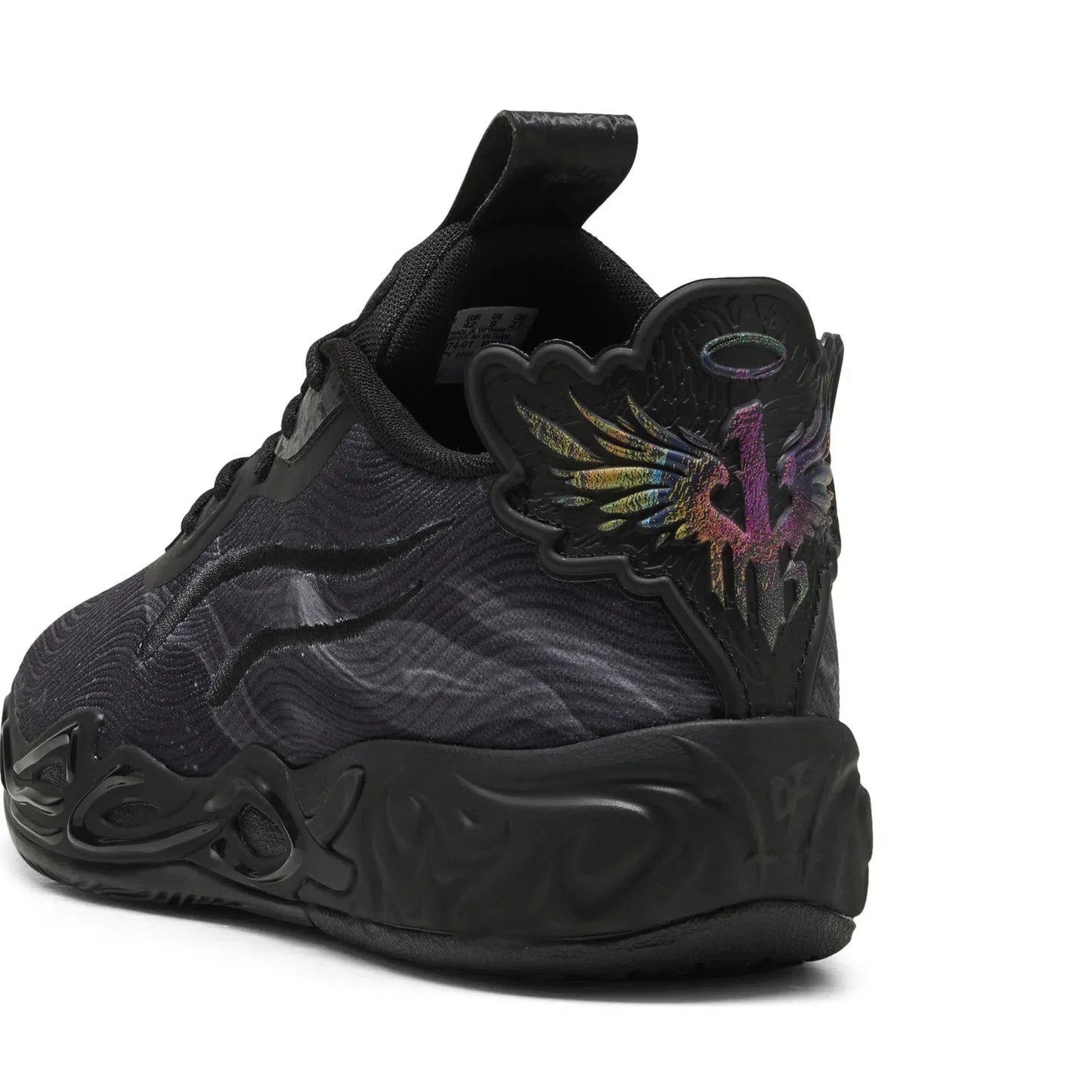 Puma Lamelo Ball MB.04 LO Team Mens Black Athletic Basketball Shoes