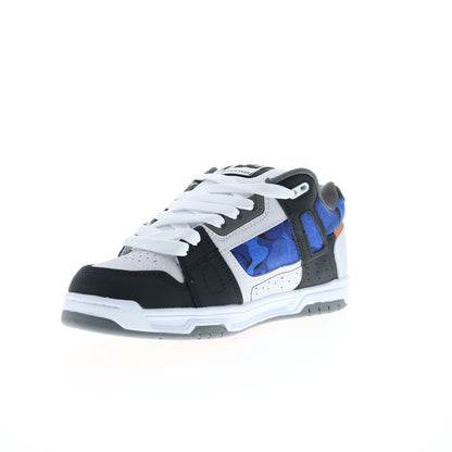 DC Stag 320188-TKE Mens White Leather Lace Up Skate Inspired Sneakers Shoes
