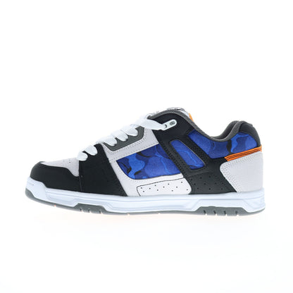 DC Stag 320188-TKE Mens White Leather Lace Up Skate Inspired Sneakers Shoes