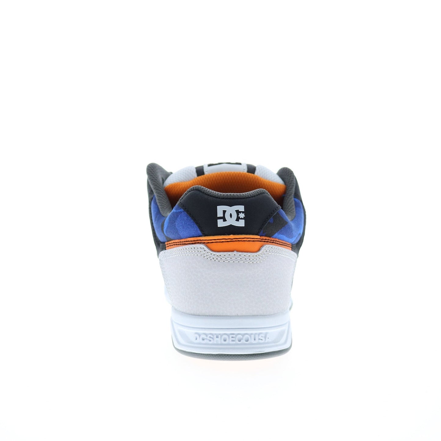 DC Stag 320188-TKE Mens White Leather Lace Up Skate Inspired Sneakers Shoes