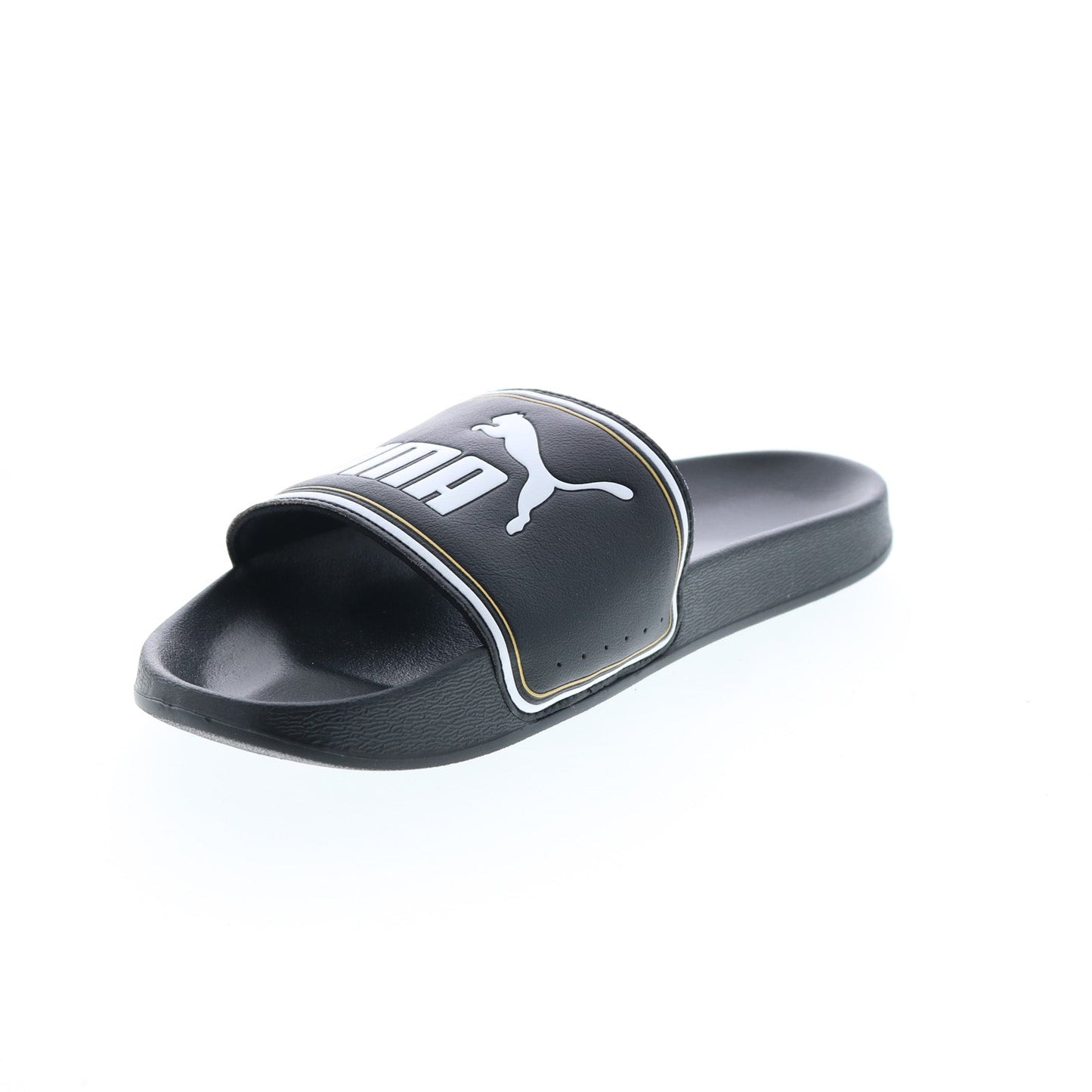 Puma Leadcat FTR 37227601 Mens Black Synthetic Slides Slip On Sandals Shoes