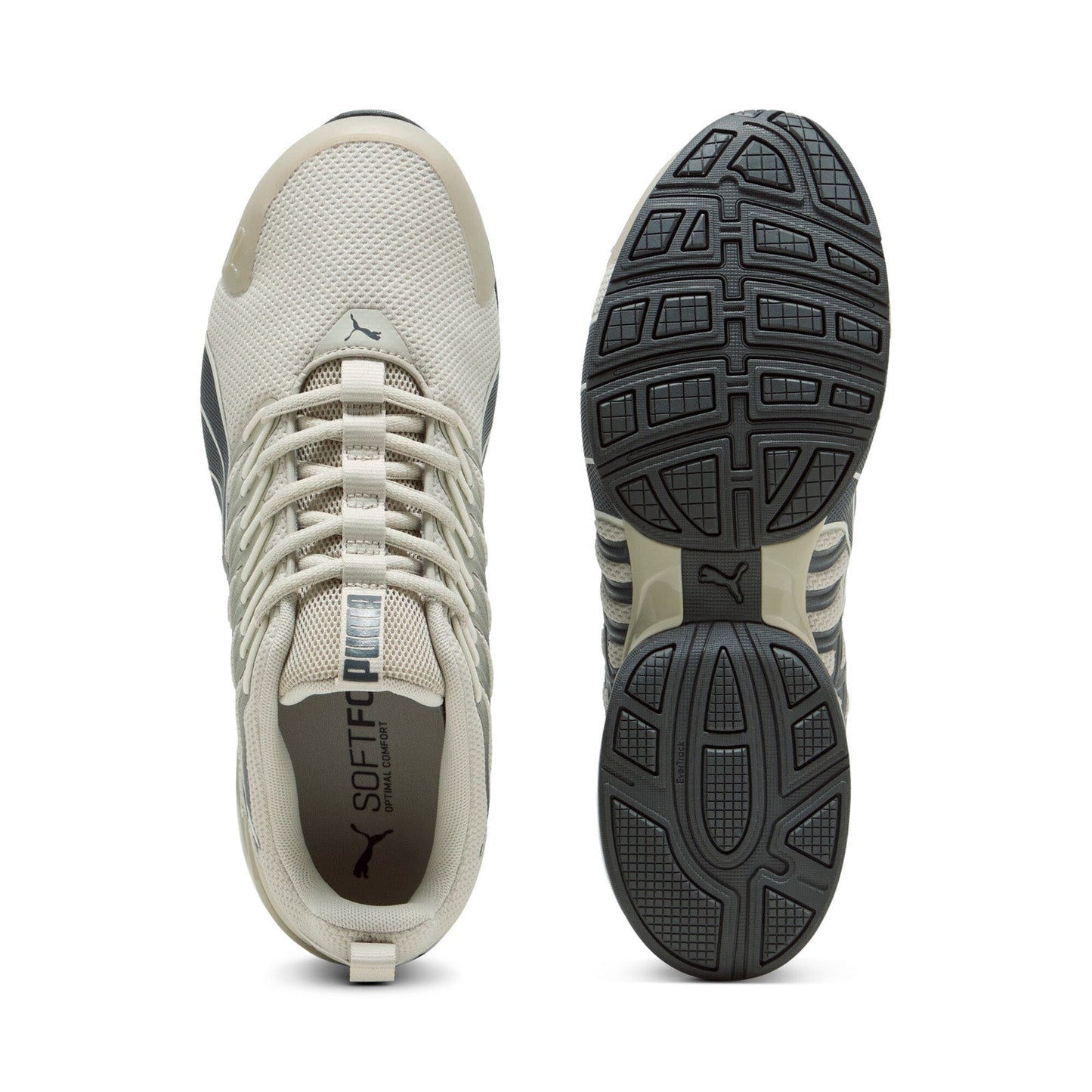 Puma Voltaic Evo 37960127 Mens Beige Mesh Athletic Running Shoes