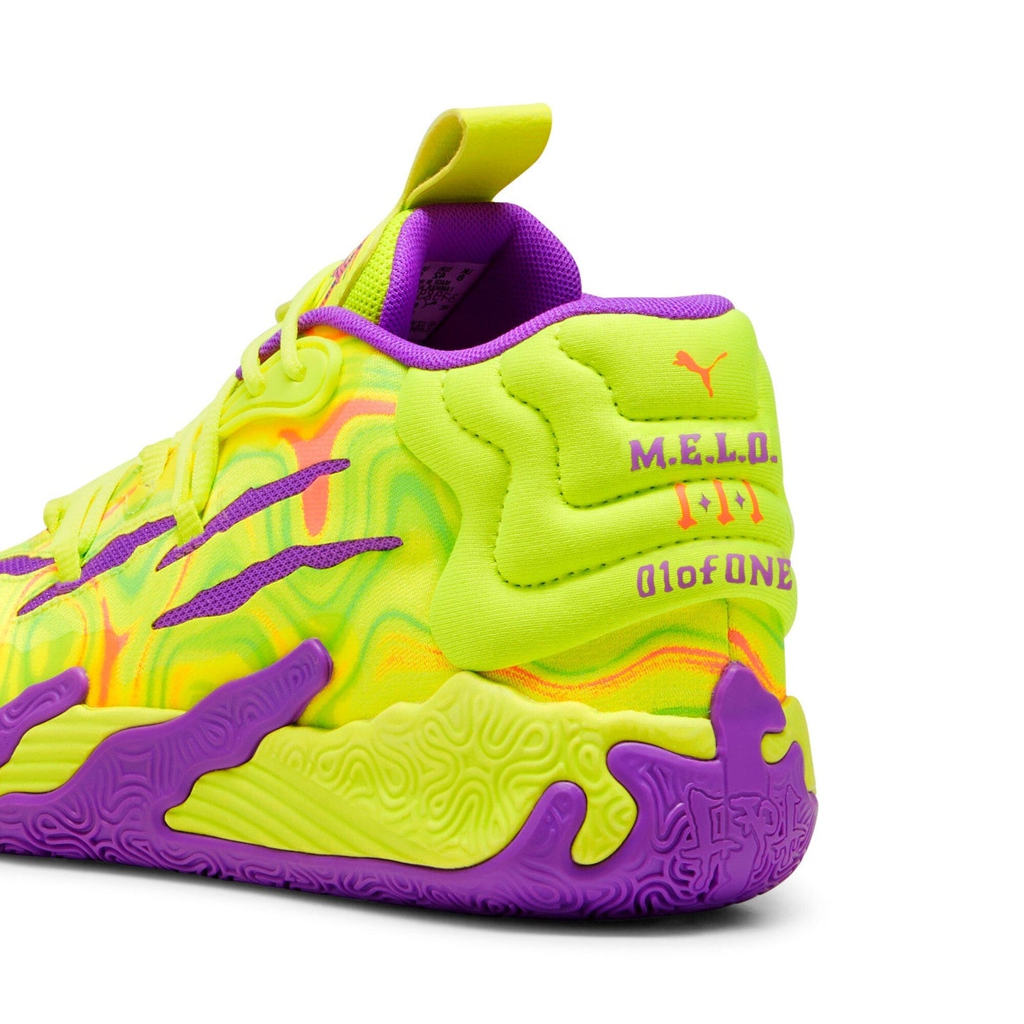 Puma Lamelo Ball MB.03 Spark 37989801 Mens Green Athletic Basketball Shoes