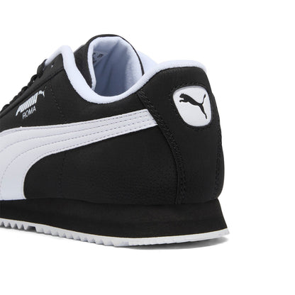 Puma Roma 24 Reversed 40067102 Mens Black Leather Lifestyle Sneakers Shoes