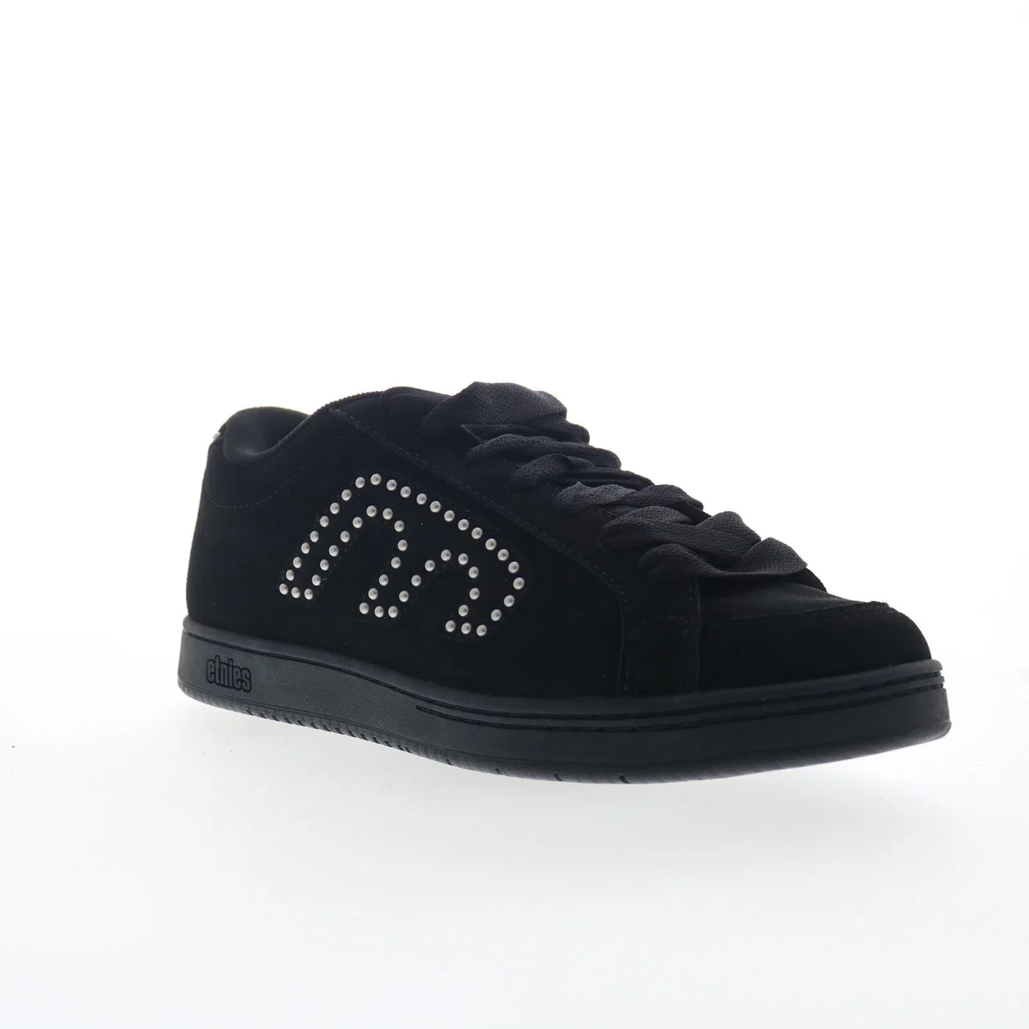 Etnies Kingpin 4101000091542 Mens Black Suede Skate Inspired Sneakers Shoes