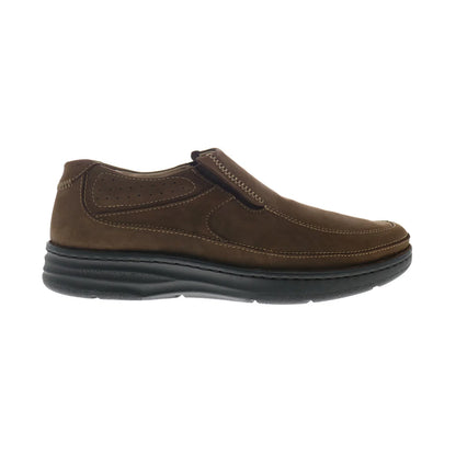 Drew Bexley Mens Brown Extra Wide 4E Loafers & Slip Ons Casual Shoes