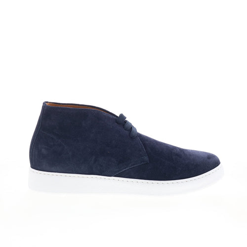 Zelli Italia Otto Italian Nappa Suede 46-597-NVY Mens Blue Chukkas Boots