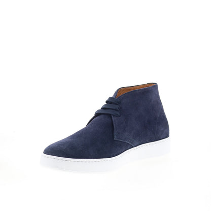 Zelli Italia Otto Italian Nappa Suede 46-597-NVY Mens Blue Chukkas Boots