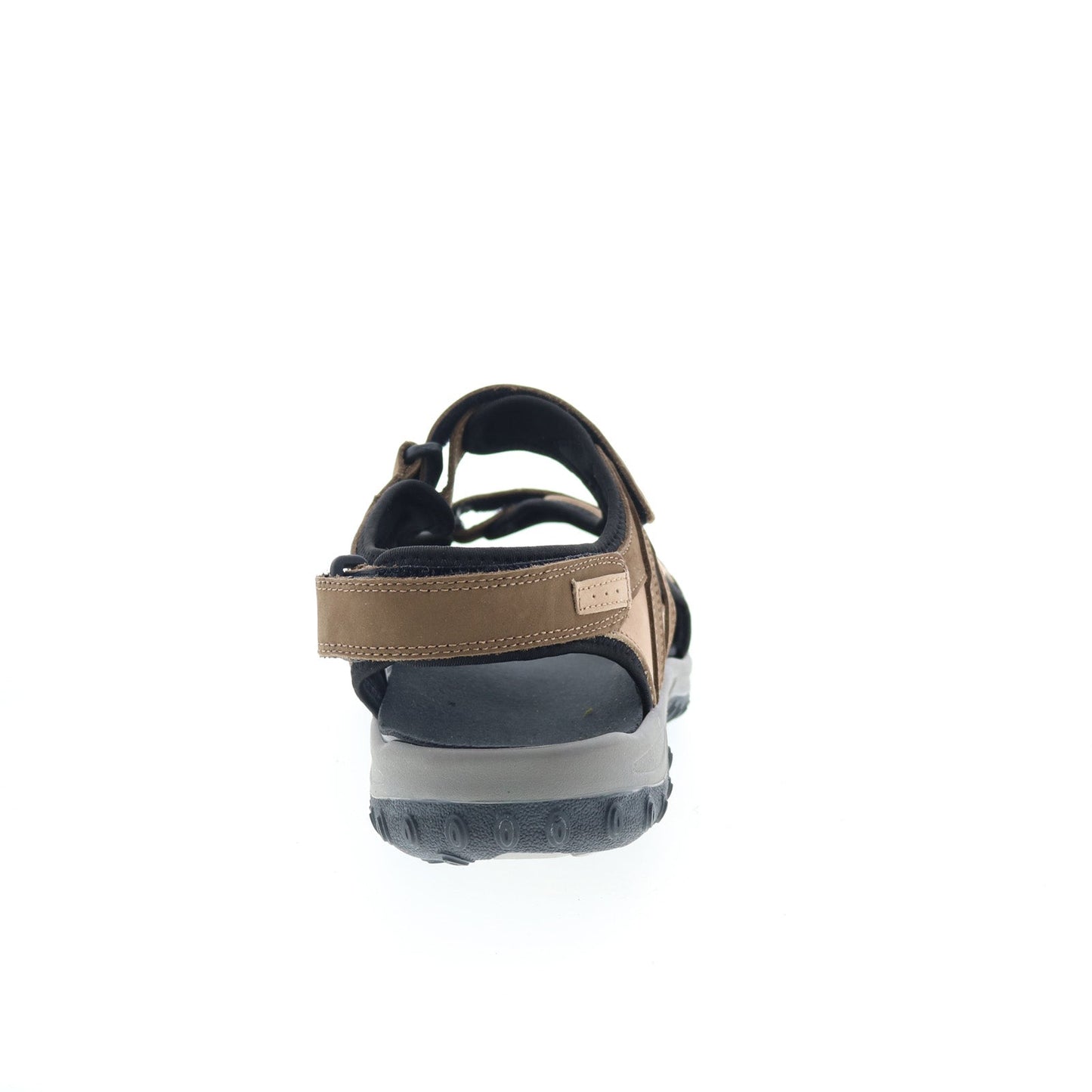 Drew Warren 47791-82 Mens Brown Leather Strap Slides Sandals Shoes