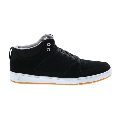 ES Accel Slim Mid 5101000147983 Mens Black Suede Skate Inspired Sneakers Shoes