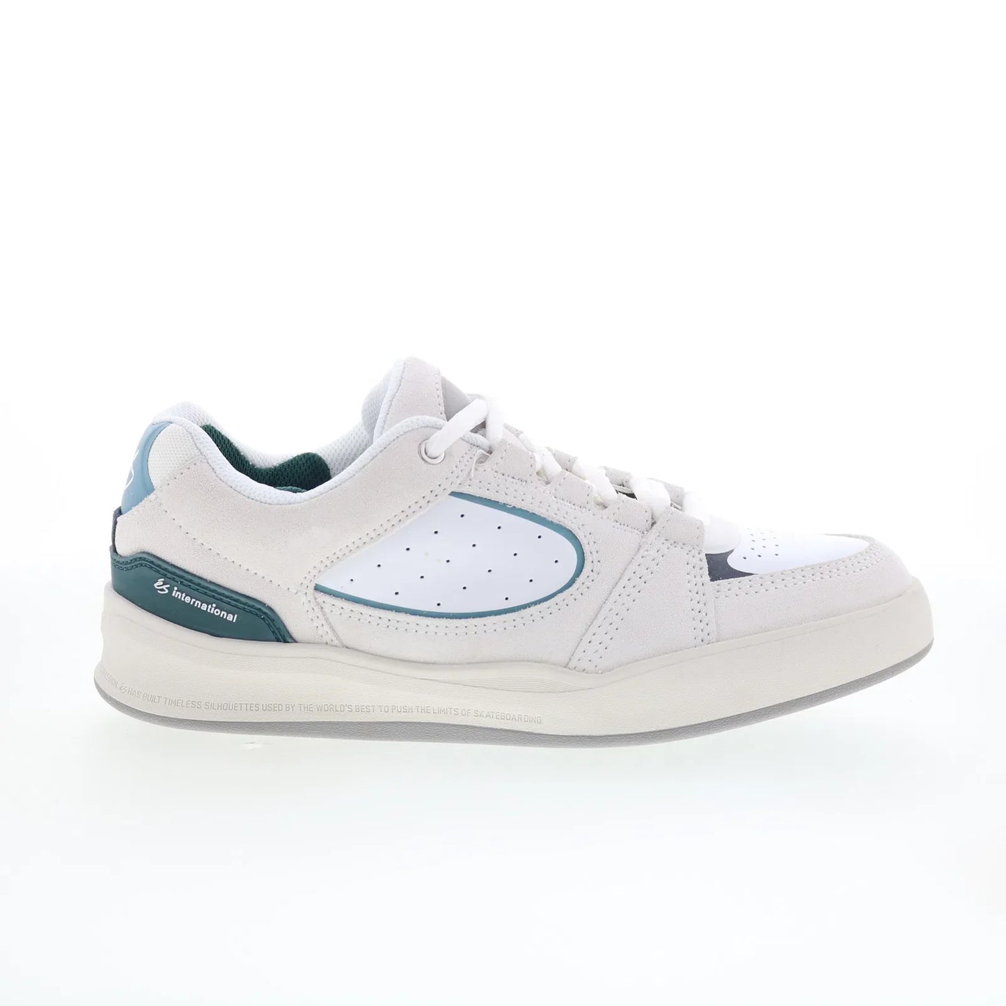 ES Accel Fit 5101000214050 Mens Gray Leather Skate Inspired Sneakers Shoes