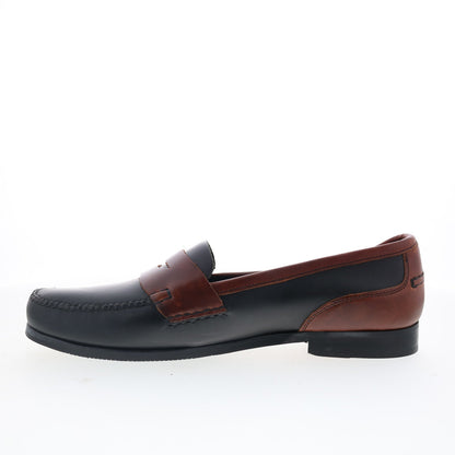 T.B. Phelps Marco 523-15 Mens Black Wide Loafers & Slip Ons Penny Shoes
