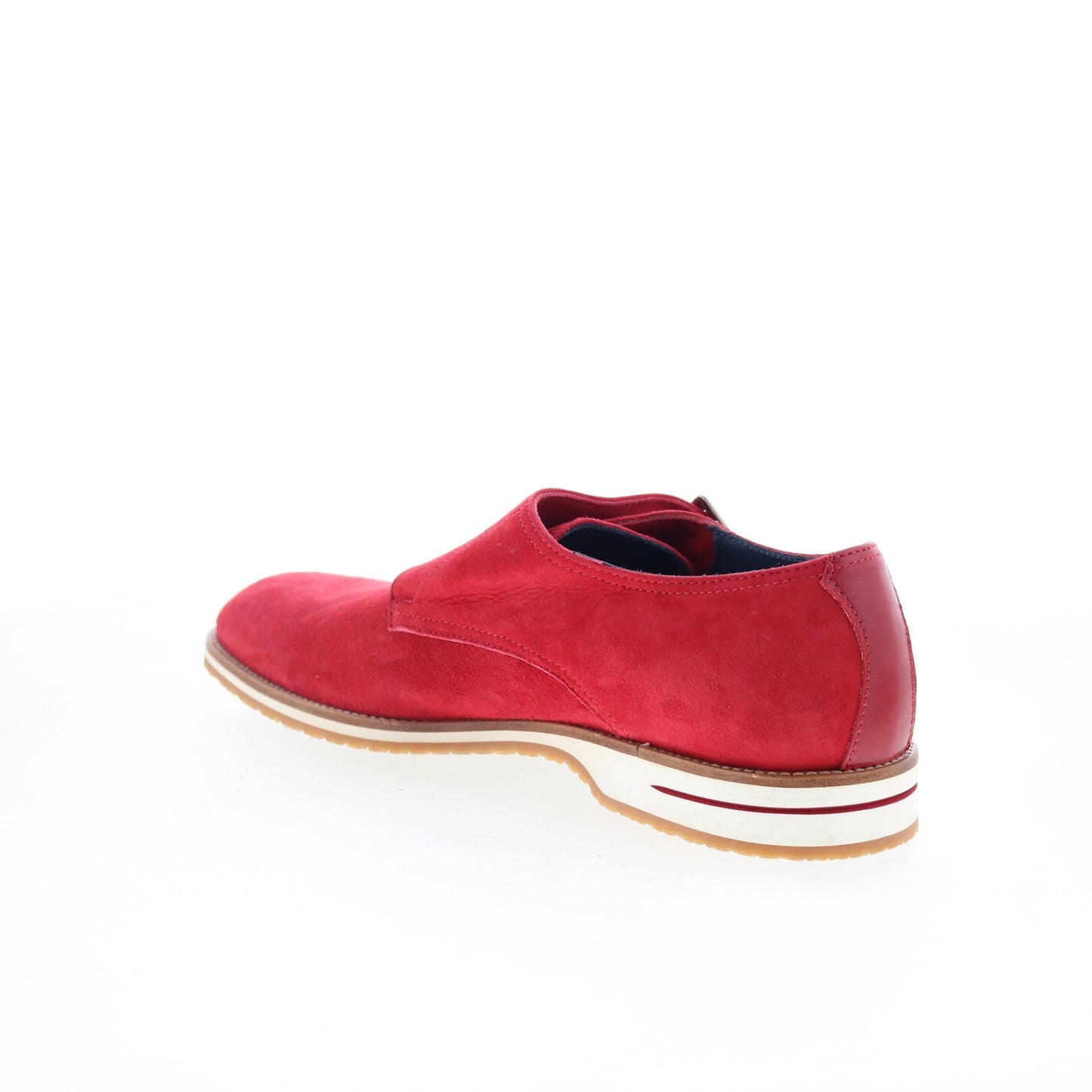 Zelli Italia Leggera Goat Suede Mens Red Loafers & Slip Ons Casual Shoes