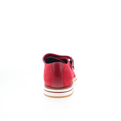 Zelli Italia Leggera Goat Suede Mens Red Loafers & Slip Ons Casual Shoes