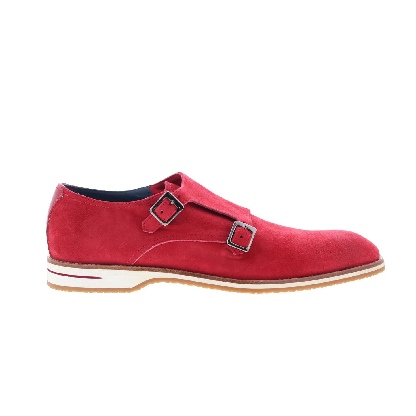 Zelli Italia Leggera Goat Suede Mens Red Loafers & Slip Ons Casual Shoes