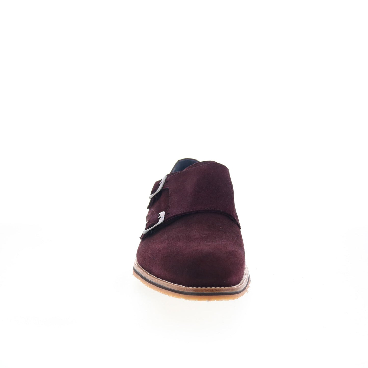 Zelli Italia Leggera Goat Suede Mens Burgundy Loafers Casual Shoes