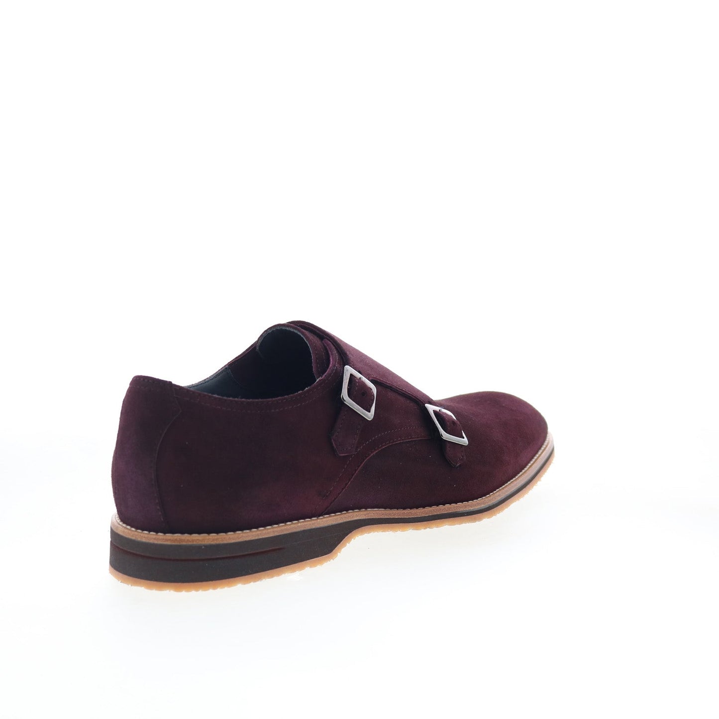 Zelli Italia Leggera Goat Suede Mens Burgundy Loafers Casual Shoes