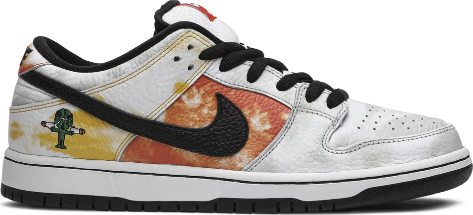Nike Mens Dunk Low SB Sneakers - 'Tie-Dye Raygun - White'