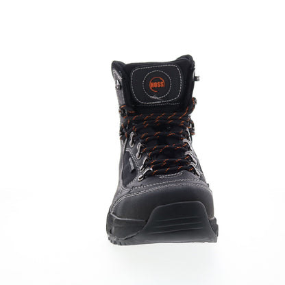 Hoss Blocker Aluminum Toe Waterproof Mens Black Extra Wide 4E Work Boots